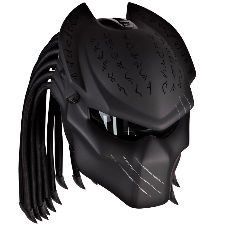 Helmets in stock :: PREDATOR WOLF black runes - REZZEЯ